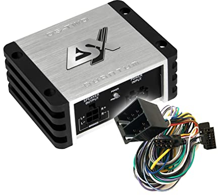 MEDIADOX Auto/KFZ Plug & Play Upgrade Verstärker/Endstufe + Kabel Set QS-Two-ISO von ESX kompatibel mit BMW (II)