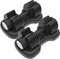 ATIVAFIT Dumbbells Set Ultra compact Adjustable 8-level 2-20kg With Anti-Slip Metal Handle Fast Adjust Weight by Turning Handle Home Fitness Gym Equipment