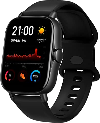 Gofl Cinturino per Amazfit GTS, 20mm Bracciale di Ricambio in Silicone Sportivo per GTS 2/GTS 2 Mini/GTS 2e/GTR 42mm/Bip/Bip Lite