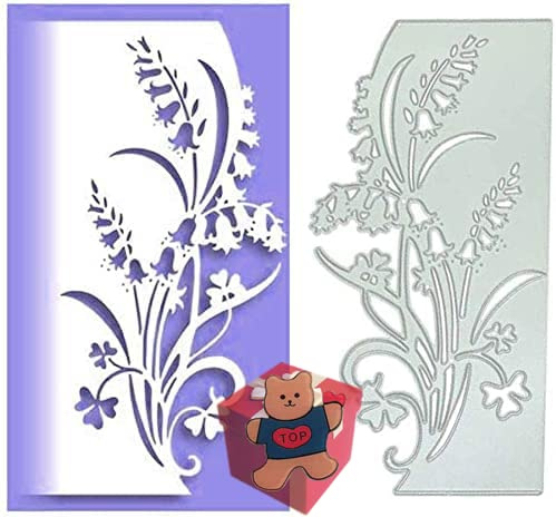 AOOL Blumen-Blatt-Stanzformen, Blumen-Blatt-Stanzschablonen, Stanzschablonen für DIY, Scrapbooking, Album, dekorative Hochzeitseinladung, Papierschablonen, Kartenherstellung, mattes Platin