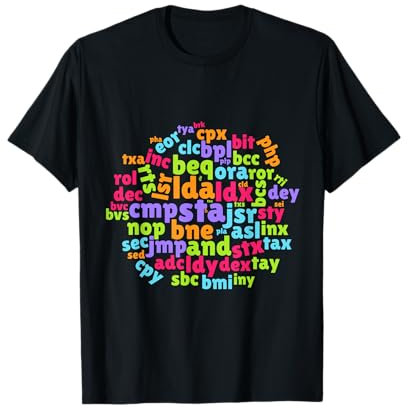 6502 Opcodes Tee T-Shirt
