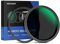 NEEWER 58mm Magnetisches Variable ND Filter ND2-ND32 (1-5 Stopps) mit Magnetic Adapterring HD Einstellbarer Graufilter mit wasserdichter doppelseitiger 30 Lagen Beschichtung kein X Kreuz