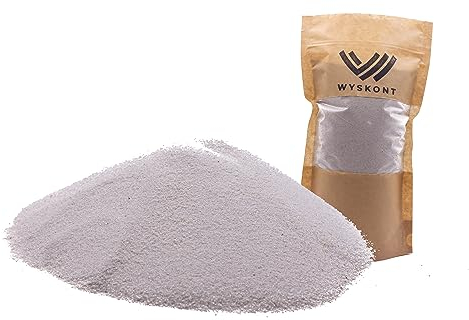 WYSKONT Quarzsand weiße - Aquarium Kies - Aquariumsand 1 kg - Aquarium Deko - Kieselsteine - Zierkies - Flusskies - Deko Sand - Aquarium Bodengrund - Terrarium Sand - Aquariensand 0,2-0,5mm