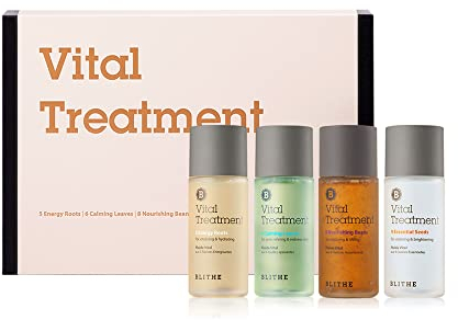 Blithe Vital Treatment Deluxe Collection Gesichtswasser Essenz - Korean Skin Care Geschenkset, Reisegröße (4x 54ml)