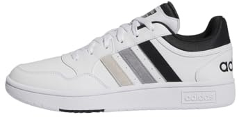 Adidas Herren Hoops 3.0 Low Classic Vintage Shoes, Cloud White/Core Black/Grey, 44 2/3 EU