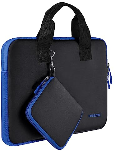 HSEOK 13-13,5 Pollici Custodia Borsa per Laptop con Manici Portatile, Neoprene Elastico Impermeabile Sleeve per MacBook Air/Pro M1 M2 13-13,5, Surface Laptop 13,5, Borsa con Piccolo Caso -B02K03