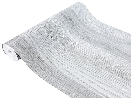 DecoMeister Vinilo Imitacion de Madera de Roble Gris Claro Papel Adhesivo Para Muebles Autoadhesivo Lámina Decorativa Para Cocina Pared Puertas Para Forrar En Rollo Aspecto Madera 45 x 200 cm