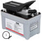 2510A 10000 PSI Air Powered Hydraulic Pump Foot-Actuated 2-Stage Release Mechanism for Machinery/Oil Rigging Auto Repair