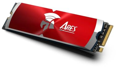 DATO ARES Dark Sword 2TB M.2 2280 PCIe Gen4x4 SSD w/Heatsink, Internal Solid State Drive for Gaming and Creators (Up to 7200/6850 MB/s)-Red