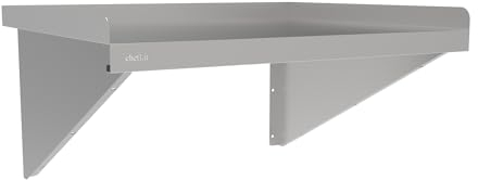 Displaypro Chefkit Stainless Steel Microwave Shelf (W: 610mm x D: 500mm)