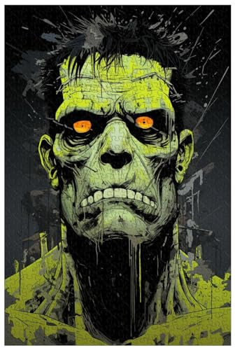 1000 piece wooden jigsaw puzzles, for adult, Cartoon Frankenstein (F ; 1000)