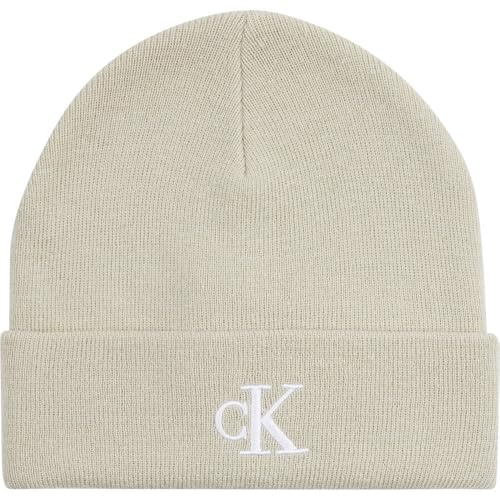 Calvin Klein Jeans Herren MONOGRAM EMBRO BEANIE K50K512145, Grey (Pelican), OS