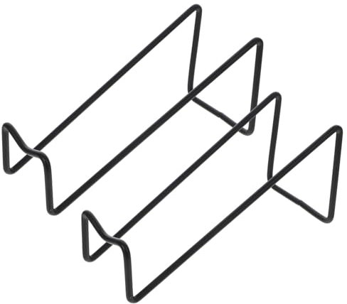 DEARMAMY 2 Portabottiglie Da Tavolo Portabottiglie In Metallo Portabottiglie Da Appoggio Portabottiglie Da Vino Organizer Design Geometrico Per La Cucina Del Bar Di Casa (Nero)