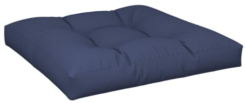vidaXL Palettenkissen, Palettenauflage für Europaletten, Palettenpolster Palettensofa Outdoor Indoor, Sitzkissen, Marineblau Stoff