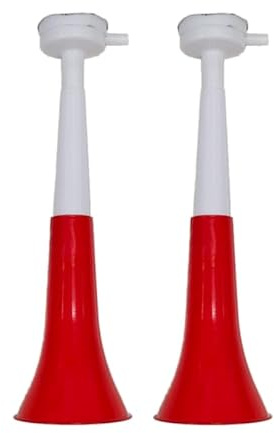 Vuvuzela Trompeten, zwei Körper, Zubehör für Fußball und Sportfeiern, lauter Lufthorn für Animation, ideal zum Transport (Polen, 2 Produkte)