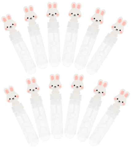 VICASKY 12er-Pack Hasen-seifenblasenstäbe für Jungen und Mädchen Mini-seifenblasenstäbe Seifenblasen-laubbläser Lustiges Spielzeug für Jungen und Mädchen