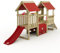 Wickey My First Playground 2 Kleinkind Spielturm, Klettergerüst, Garten Spielgerät für Kinder aus impregniertem Massivholz mit roter Rutsche und roter Plane
