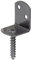 Alberts 822590 DURAVIS® Flechtzaunhalter | L-Form | schwarzdiamant duplexbeschichtet | Größe 83 x 30 x 32 mm | 50er Set