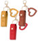 Bekecidi 3PCS Portachiavi porta balsamo per le labbra Portachiavi in pelle PU Portachiavi Porta rossetto con portachiavi in metallo Custodia per burrocacao per regali di vacanza da viaggio