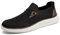VGPSFN Mocasines de Hombre Mocasines Planos sin Cordones Zapatos náuticos Zapatos para Caminar Zapatos Formales Transpirables cómodos y livianos Negro EU 41
