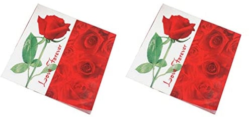 TOPBATHY 2St rosa servietten hochzeitsdeko hochzeits dekoration servietten firmung partyzubehör party dekoration Papierwaren Papierservietten bedruckte Cocktailservietten Servietten
