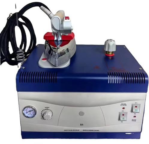 Professional Iron Steam Generator Ironing Station with Pressure Gauge - Industrial Electric Steam Iron for Dry Cleaner, Curtain Shops