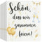 40 Stück Weiß Servietten Geburtstag 33X33cm, Servietten Spruch Schön, dass wir zusammen feiern für, zur Taufe und Hochzeit Kindergeburtstag Deko