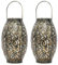 YENTAKE Solarlaterne für Außen, Gartendeko für Draußen Wetterfest, IP44 Laterne Kugel Hängend Solarleuchten für Außen, Gartenlaterne für Terrasse Veranda Rasen Weihnachten (Bronze, 2pcs)