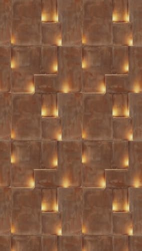 Livingwalls Hot Spots Abstract Photo Mural 1,59 m x 2,80 m - Brown, Yellow, Orange - Graphic Wallpaper - 790159