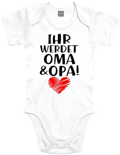 Baby Strampler mit lustigem Du wirst Papa Motiv - Erstausstattung zur Geburt für Mädchen und Jungen
