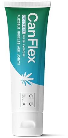 CBX Medical CanFlex Kaltgel mit CBD 1000 mg - Schmerzgel und Kühlgel für Muskeln und Gelenke, Hanfsalbe mit Arnika, Menthol und Eukalyptus - Sportgel Extra Stark zur Muskelentspannung