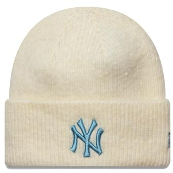 New Era Damen Winter Mütze - Wide New York Yankees beige