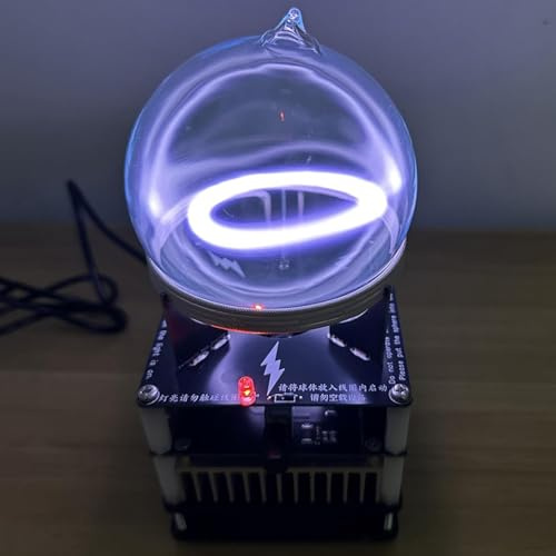 Plasma Ball Science Gadget - Xenon Glas Ring Drive Plasma Luminescent Gerät für DIY Experimente und Party Dekorationen