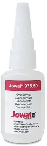 Jowat 975.50 CA Sekundenkleber farblos 20 g – hochviskoser Cyanacrylat-Kleber für Holz, Kunststoff, Metall & Papier