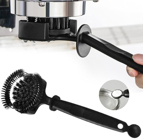 Cepillo de Limpieza para Cafetera Espresso 58 mm, Cepillo Redondo para Grupo y Ducha, Limpieza Alrededor de la Junta, Elimina posos y aceites de café, Accesorio Barista para casa y cafetería