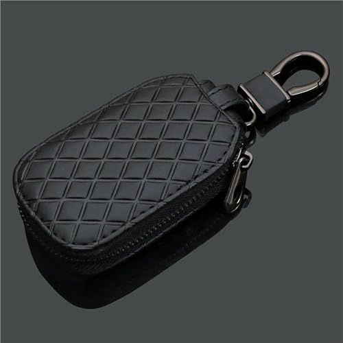 Auto-Schlüsseletui mit Reißverschluss, Schutzhülle für Fernbedienung, Geschenk Schutz Autoschlüssel Schutz Keyles(Black)