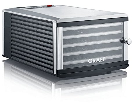 GRAEF. DA506 Dehydrator 6 Compartments Drying Area 0.65 m² 40 Hour Timer Temperature Range 30°C to 70°C