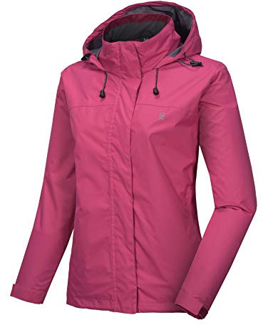 Little Donkey Andy Damen wasserdichte Regenjacke Leichte atmungsaktivem Regenjacke für Outdoor-Windbreaker zum Wandern, Reisen Rose M