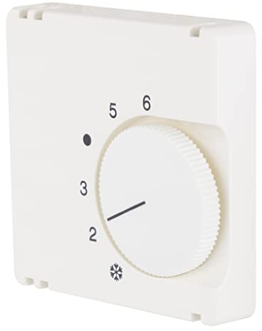 REV 0202890106 Radius, Abdeckung für Heizungsregler (Wechselkontakt), Bedienfeld Thermostat Heizung, Weiss