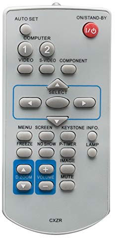 VINABTY Austausch der CXZR-Fernbedienung Passend für SANYO-Projektor | SPS-XE33 SPS-WK2500 SPS-XC56 SPS-XD2200 SPS-XD2600 SPS-XK2200 SPS-XR201 SPS-XR251 SPS-XR301 SPS-XU106 SPS-XU- XU301