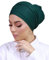 Turban Hijab Kopfbedeckung für muslimische Frauen Gr. Einheitsgröße, flaschengrün TU-2 (Vert bouteille)