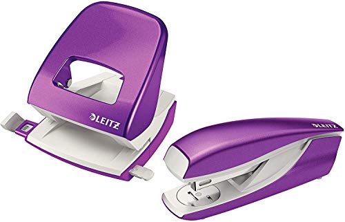Heftgerät Standard violett metallic + Locher