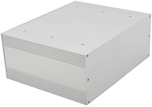 Elektronikgehäuse für Elektronikgehäuse aus extrudiertem Aluminium, silberfarben, 250 x 205 x 100 mm (LWH)