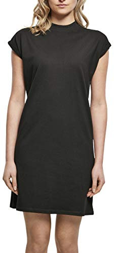 Build Your Brand Vestido de Tirantes para Mujer Informal, Negro, XS