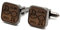 NaturSchatulle Manschettenknöpfe Herren Holz Gravur Individuell Unendlichkeit 1 Paar Schwarz Manschettenknopf Eckig Hochzeit Anzug Männer Cufflinks Men
