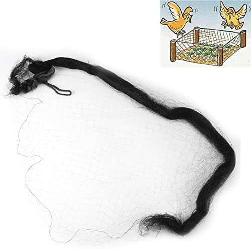 Niiyen Filet Anti-Oiseaux, Filet Anti-Brouillard Anti-Oiseaux Noir, Maille empêchant Les huttes d'attraper Le Jardin de Cultures fruitières, ne blessera Pas Les Oiseaux(15 * 3 m)
