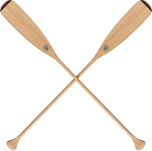 John Paddle Canoe Paddel Set 2 pcs. Kanu-Paddle Typ: Biberschwanz/Beavertail Paddel aus Kiefernholz und Iron Wood 100% ökologisch Handgemacht in EU (130)