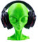 3D VIKINGS Alien Head Headphone Stand | Headphone Holder, Gaming Desk Accessories, Office Desk Setup Accessories 3D printed Headset Stand (Alien)