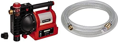 Einhell Hauswasserautomat GE-AW 1246 N FS (1200 W, Schmutz-/Sauganzeige, Trockenlaufsicherung, Brühschutz, Vorfilter mit Rückschlagventil, Flow-Sensor, inkl. 7 m Messing Saugschlauch)