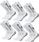 Lixada Chaussettes de sport pour la course à pied Chaussettes de compression élastiques pour le football Chaussettes antidérapantes avec adhérence